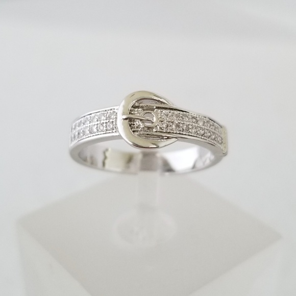 fstepka Jewelry - 18k Pave Buckle Ring